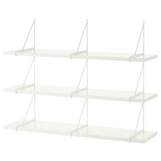 이케아 BERGSHULT 베리스훌트 / PERSHULT 페르스훌트 벽선반 콤비네이션 - 화이트/화이트 392.911.59