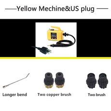 세차건 2600W 기계 스팀 진공 청소기 자동차 휴대용 부착물 포함, [01] 220 볼트 230 볼트, [02] HC2600A with US Plug