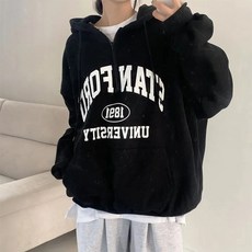 아이엠몽 여성 오버핏 후드 티셔츠