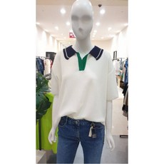 W몰 나이스크랍 카라배색루즈핏 니트 A202PWK405-1