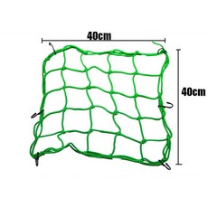 바이크그물망 오토바이그물망 자전거그물망 30x30cm 40x40cm 오토바이 6 후크 탄성 번지 네트 오토바이 보관 헬멧 탱크 수하물 후크 메쉬 오토바이 액세서리, 초록