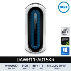 Dell 에일리언웨어 오로라 R11 게이밍PC DAWR11-A015KR[i9-10900KF/64GB/1TB+1TB/RTX 2080 SUPER/Win10]