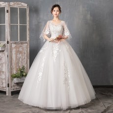 스냅 촬영 여신 로맨틱 본식 셀프 웨딩 드레스