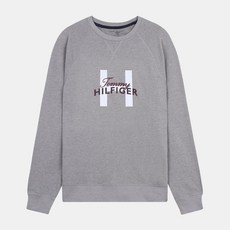 타미힐피거 남성용 H로고 맨투맨 그레이헤더 09T4151 GRAY HEATHER