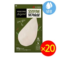 마니커F&G 오리지널 닭가슴살, 100g, 20개