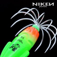 니켄 - 쭈팡 애자 [JJU PANG] 쭈꾸미 갑오징어 애자, 야광 옐로우/핑크 16호