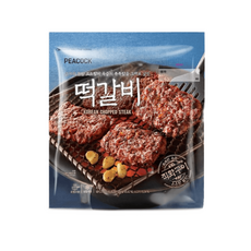 피코크 직화구이 떡갈비 450g 4팩 맛집 냉동 아이들반찬, 4개