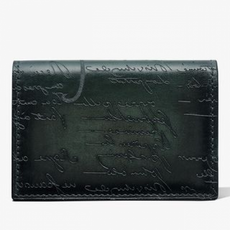 벨루티 카드 지갑 IMBUIA_NEO-JOUR-V2 Imbuia Scritto Leather Card Holder