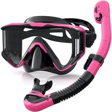 스노쿨링 마스크 스쿠버 다이빙 물안경 스노쿨링세트 브로드뷰 넓은시야각 물유입차단 Greatever Snorkel Set Pano 3