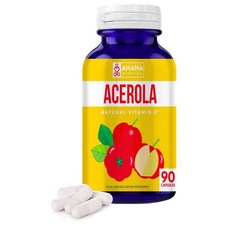 Ahana Nutrition 아하나 뉴트리션 아세로라 천연 비타민C Acerola 900mg 90정, 0mm, 1개
