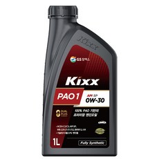 [GS칼텍스] 킥스파오 원 KIXX PAO1 엔진오일/차량용/전체엔진/0W30, 10개, 0w30, 10000ml