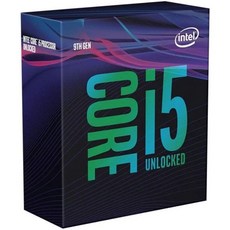 인텔 코어 i59600K 데스크탑 프로세서 6코어 최대 4.6GHz 터보 잠금 해제 LGA1151300 시리즈 95W - i59600k