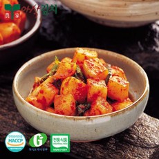 아삭 포기 총각김치 농가식품 깍두기 3kg !Izus, 1개