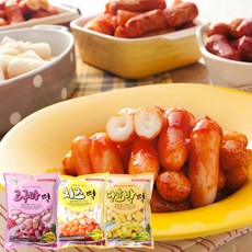 맛정 떡볶이떡 3종(치즈+고구마+단호박) 1kg