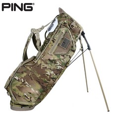 PING 골프 스탠드 백 HOOFER 계열 카모플라주 경량 골프백