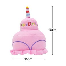 반려견 장난감 귀여운 생일 케이크 끽끽 거리는 장난감 물기 방지 뼈 모양 인형 고양이 강아지 씹기 인터랙티브 개 액세서리, [06] 강아지사탕 Bouble layer Pink, [06] Bouble layer Pink, 06 Bouble layer Pink
