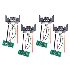 4Pcs DCB200 리튬 이온 배터리 PCB 충전 보호 회로 기판