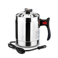 차량용 라면포트 시거잭 화물차 차박 카포트 12V 24V 전기 휴대용 멀티 다용도 캠핑카, 01.1000ML12V