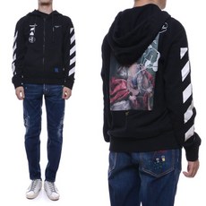 오프화이트후드집업