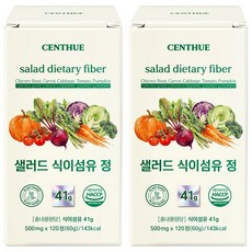 센트휴 샐러드 식이섬유 41g, 2개, 120정