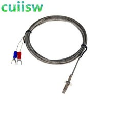 K타입 열전대 제어 나사 M6 프로브 온도 센서 컨트롤러 0-400C 1M 2M 3M, 01 1M, 1개