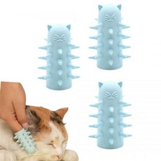 퍼앤퍼 고양이 브러시 실내 고양이용 헤어 진정제 마사지기 미 (1팩) 1265138, 3 Pack, 1개