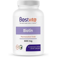 비오틴 프리미엄 5000mcg 120캡슐 4개월분 고함량 고품격, 채식캡슐 120개, 1개, 120개