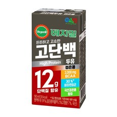 베지밀 고단백두유 검은콩, 190ml, 32개
