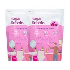 슈가버블 구연산 대용량 1kg x2, 단일, 1000g