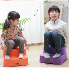미끄럼방지 2단 아동용디딤대 유아발판 아기발디딤대, 미끄럼 방지 2단 유아디딤대(퍼플)