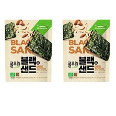 풀무원 블랙김샌드 아몬드 20g 2개 탕비실 편의점 간식 어린이집 청소년 주전부리 1, 5개