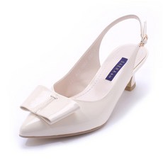 [세라(구두)] [주문제작] 슬링백 스틸레토 쉽스킨 리본장식 5CM A22G003