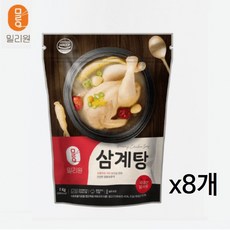 밀리원 가마치 유황 삼계탕 1kg, 8개