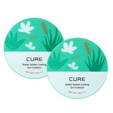 [김정문알로에] 쿨링 썬 쿠션 팩트 SPF50+ PA++++ 25g x 2개