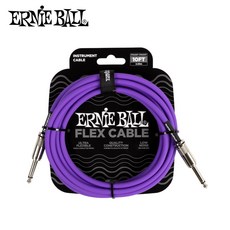 어니볼 플렉스 기타 케이블 10피트 스트레이트/스트레이트 ERNIEBALL FLEX GUITAR CABLE STR/STR 10FT, PURPLE