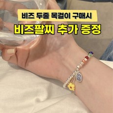 플랜뷰 비즈 레이어드 두줄 목걸이 - 이미지 2