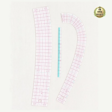 라이브잇 크로바 곡선자 + 미니자 세트, 2세트, 혼합 색상
