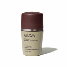 AHAVA 맨즈 롤온 데오도란트 Roll-On Mens Mineral Deodorant 50g, 1개