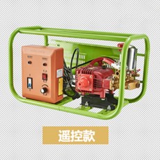 농기계 가죽벨트 48V60V220V식 원격조종 고압 3개물통 피스톤플런저 펌프충전 농촌용 과수 분무기, T01-48V/60V리모컨기능 기계+총을 보내다