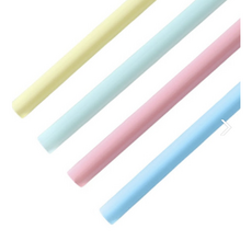 제이스톤 벌크포장 파스텔 버블티 빨대 스트로우 12mm x 21cm, 4개, 200개