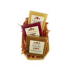 Pumpkin Spice Collection Handmade Bar Soap Holiday Christmas Party Hostess Gift Basket Set, One Color, One Size
