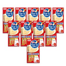 이나바 챠오츄루 고양이 간식 혼합맛 10종콤보 40개입, 10봉, 유산균참치(SC-231)