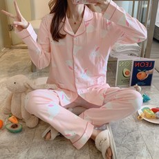 수유옷 산모옷 수유외출복 코튼 얇은 더블 거즈 출산 간호 잠옷 임산부용 가정 착용 봄 임신