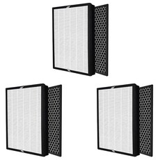 활성탄 HEPA 필터 시트 교체 필터 공기 청정기 AC2889 AC2887 AC2882 용 3X FY242030 FY2422, [01] black white, 1개