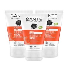 Sante Mango Aloe Vera 산테 패밀리 3 미닛 모이스춰라이징 마스크 100ml 3팩