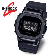 정품] G-SHOCK 오리진 스퀘어 GM-5600B-1DR 메탈 베젤 올블랙 방수 전자 군인시계