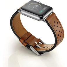 iWatch Nike Series1 2 3 4 스포츠 에디션 브라운을 위한 여성 남성용 내구성 시계 밴드 교체용 스테인리스 메탈 클래스프를 장착한 애플워치 밴드 42mm 44mm 가죽 손목 밴드와 호환, 상세페이지 참조, 상세페이지 참조