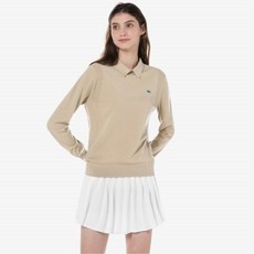 라코스테 여성 골프 카라 풀오버 베이지 AF705E53NCB8963483