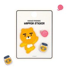 카카오프렌즈 와펜스티커, 1개, 와펜 라이언 스티커