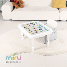 미루 책상의자 접이식 높이조절 한굴숫자 책상1인용 유아공부상 유아책상 유아의자 클레이책상1인용, 미루 한글숫자 책상 1인용 접이식 높이조절, 5단